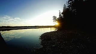 Secluded Sunset on Island Lake Lake Mary Bois Blanc Island [upl. by Natsirk366]