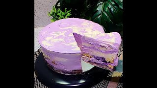 Ganito namang cake ang gawin mo sa birthday at anniversary nyo Be  DIY cake  Ube cake [upl. by Margherita]