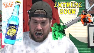 Chugging The Worlds Most Sour Soda Using A Leaf Blower  LA BEAST [upl. by Aldus87]