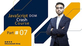 JavaScript DOM  JavaScript Events Tutorial [upl. by Sosanna571]