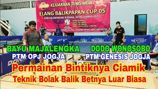 Bayu Majalengka Ptm Opj Jogja vs Dodo Wonosobo Ptm Genesis Jogja 🏓 Elang Balikpapan Cup 05 [upl. by Myron]