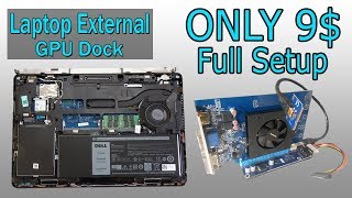 Make Laptop external Mini PciE graphics card  Desktop Graphics to Laptop [upl. by Anividul]