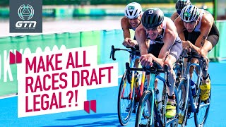 Should Drafting In Triathlon Be Made Legal  Tri To Disagree [upl. by Manvel]