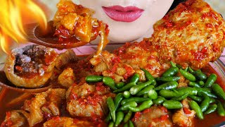 ASMR BAKSO JUMBO TETELAN PEDAS  EATING SOUNDS [upl. by Jacquenetta]