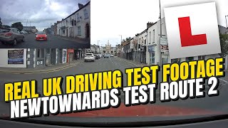 Real UK Driving Test Footage  Newtownards Test Route 2 [upl. by Ailin]