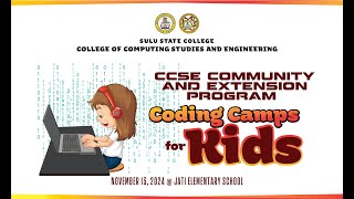 BSIT Community and Extension Program  Jati Elementary School Coding Camp for Kids [upl. by Ailemac]