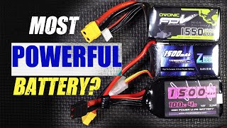 Battery Heavy Load Shootout  4s 1500mAh Batteries [upl. by Aisemaj627]