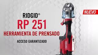 RIDGID RP 251 Herramienta de Presado [upl. by Llertnom]