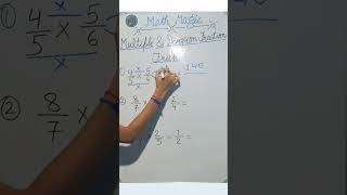 Multiple amp Division FractionTrick math shorts [upl. by Marrissa703]