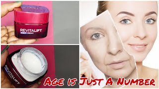 Loreal Revitalift Night Cream Review  Demo 😨 Anti aging fine lines wrinkles treatment Worth it [upl. by Florette]