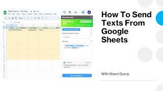 How to Send Texts from Google Sheets [upl. by Rehctelf]