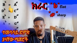 ክራር  quotbquot flat quotquotsharp በ ቲዩነር tuner አጠቃቀም ተመሳሳይ ድምጽ ያላቸው ሜጀሮች ለሁሉም የዜማ መሣሪያ [upl. by Eisso]