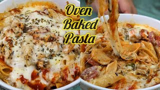 Oven Baked Pasta Recipe  How To Make Baked Pasta  White Sauce Pasta Recipe [upl. by Leinahtam]