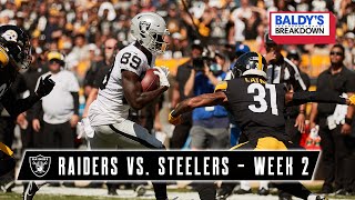 Raiders Offense Excels vs Steelers in Week 2  Baldy’s Breakdowns  Las Vegas Raiders  NFL [upl. by Enelyar]