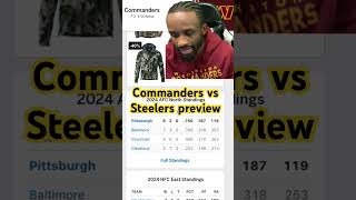 Commanders vs Steelers preview 😳 fyp [upl. by Hammond]