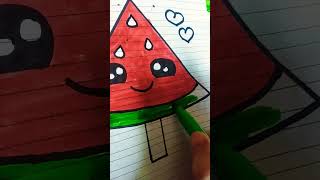 watermelon🍉drawing meeraBarotlikeandsubscribe [upl. by Song]