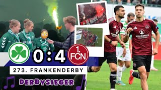 Fürth 04 Nürnberg  Stadionvlog  273 Frankenderby  1 FCN dominiert Fürth [upl. by Aisorbma]