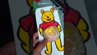 3D sticker and bookmark ♥️3d bookmark pooh art youtubeshorts shortsviral viral [upl. by Arries231]