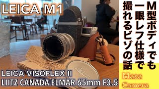 【フィルムカメラオールドレンズ】Leica M1 amp LEICA VISOFLEX IIで、LIITZ CANADA ELMAR 65mm F35を付けて一眼レフ化して撮ってみる話。 [upl. by Arol]