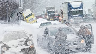 Heavy Snow Storm in Canada Blizzard hit Vancouver BC Dec 01 2022 [upl. by Tegan497]