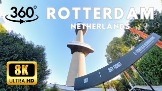 Euromast Rotterdam in Netherlands 8K Video 360° VR [upl. by Yolanda]