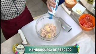 Hamburguesas de pescado con mayonesas de vegetales Parte 1 [upl. by Swithbart]