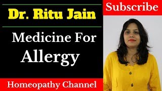 Homeopathic Medicine For Allergy DustSkinRhinitisCough allergy treatment [upl. by Sheya]