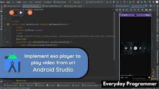 How to implement ExoPlayer to play video from URL in Android Studio [upl. by Gallagher]