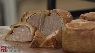 Made In Britain  How Melton Mowbray pork pies are made [upl. by Ynohtnaluap]