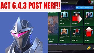 HOW TO BEAT ACT 643 POST NERF  MCOC [upl. by Gerick999]