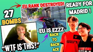 SEN TenZ amp SEN Zekken INSANE DUO amp Drop BacktoBack Ace in EU Ranked  SEN is Ready for Madrid [upl. by Iror]