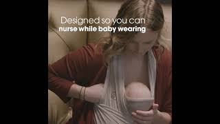 Boppy® ComfyHug™ Hybrid Newborn Baby Carrier  Feature Snippet  Nursing  SQ [upl. by Fanchette]