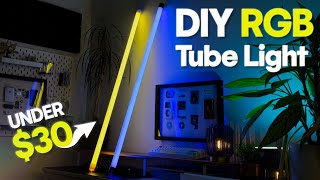 HOW TO MAKE a DIY RGB Tube Light for UNDER 30 [upl. by Enairda]