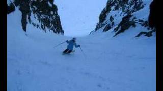 Skiing the Grande Balme Couloirs in Tignes [upl. by Nathalia787]