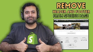 How To Remove Header and Footer From Specific Page Shopify  Beginner Tutorial [upl. by Ynnub]