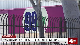 99 Cents Only Stores to close all retailers [upl. by Elocal495]