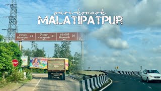 Drive to Malatipatpur in PuriKonark Road  Road trip to Toshali Sands of Malatiptpur [upl. by Jacy]