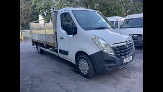 2018 VAUXHALL MOVANO 23L DIESEL WHITE DROPSIDE TRUCK FOR SALE [upl. by Eisej686]