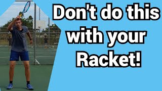 What to do with the racket between tennis shots [upl. by Ilahtan]