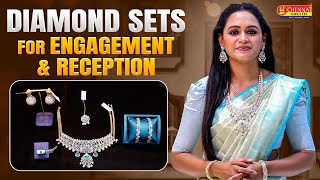 Diamond Sets For Engagement amp Reception  The Chennai Jewellers [upl. by Frida]