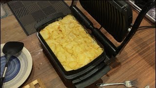 Kartoffelgratin im Tefal OptiGrill plus SnackingampBaking [upl. by Olpe]