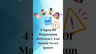 4 Warning Signs Of MAGNESIUM DEFICIENCY health shorts [upl. by Vatsug]