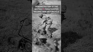 demonstration of the british paratrooper quot Welbike quot mini motorcycle history ww2 worldwar2 [upl. by Giah]