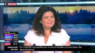 Raquel Garrido invitée à quotLinvité de la News Roomquot sur C NEWS le 12062017 [upl. by Aerua]