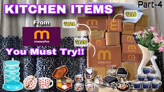 15 Meesho Kitchen Items You Must Have Part4 😍  Meesho Kitchen Finds [upl. by Ayhtak]