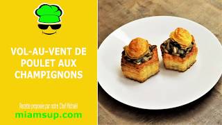 Vol au vent de poulet aux champignons [upl. by Oahc359]