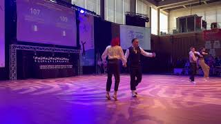 Swing dance  World CH semifinal  second place 2023 [upl. by Llekram479]