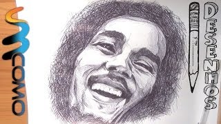 Como desenhar o Bob Marley [upl. by Sosthina]