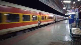 12473 GandhidhamShri Mata Vaishno Devi Katra Sarvodaya Express slowly skipping Bhawani Mandi [upl. by Arahd]