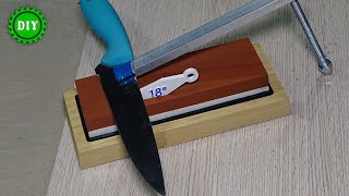 DIY Simple Knife Sharpener Jig  Make Your Own and Sharpen Like a Pro [upl. by Atiugram]